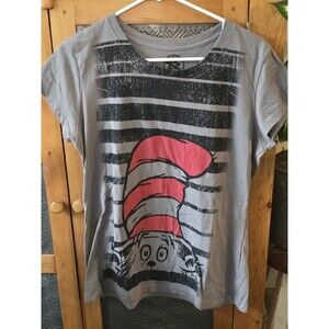 Dr. Suess Youth XXL Tshirt Gray Black